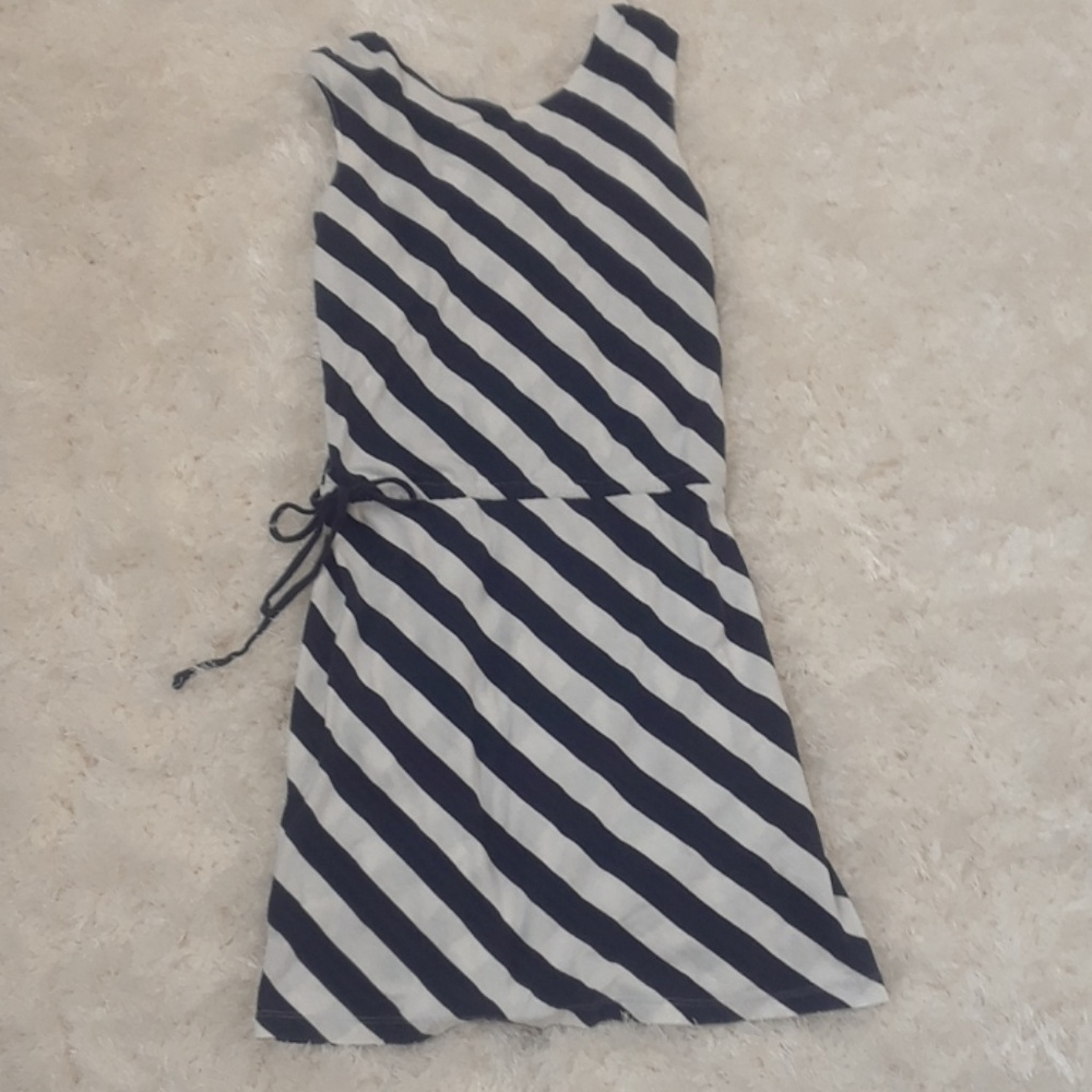 Tommy Hilfiger navy white stripe dress XS